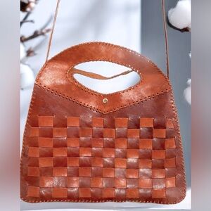 ❤️HANDCRAFTED Vintage Genuine Leather Handbag 🍃